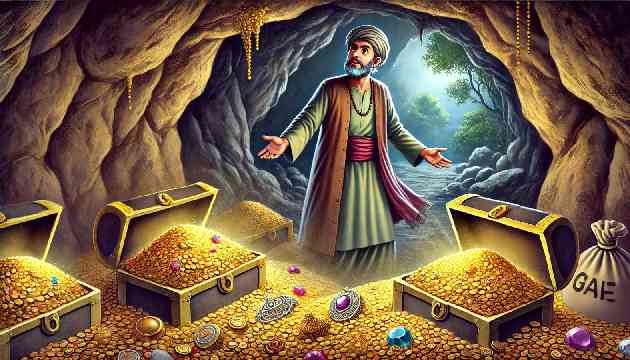 Ali Baba discovering the thieves
