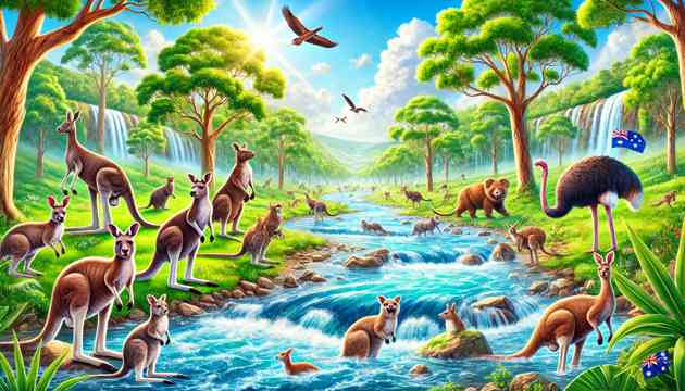 The vibrant landscape restored with full rivers and happy animals.
