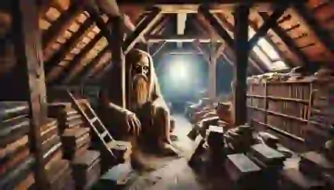 The attic of the Altneuschul where the Golem