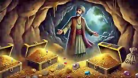 Ali Baba discovering the thieves