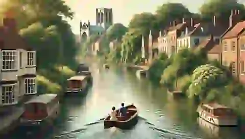 A boat ride on the River Ouse in York.