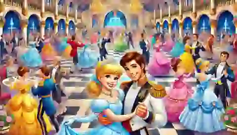 Cinderella and the Prince host a grand ball, inviting everyone in the kingdom.