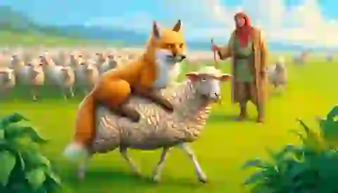  A fox wearing a sheep