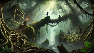 A festa pirata atravessa densas matas e ravinas traiçoeiras em uma ilha misteriosa.