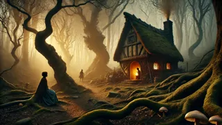 Ella murmure « Rumpelstiltskin » alors que la lumière de l’aube filtre à travers les arbres de la forêt.