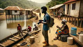 Kwame Boateng arrives in Anum, stepping off a dusty bus while villagers whisper about the legend of the Talking River.