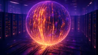 O núcleo luminoso de um supercomputador antigo que gera simulações cósmicas
