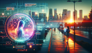 Digital virus storm in network visuals