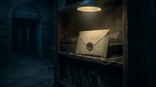 Ein versteckter Brief, entdeckt in einem alten Bücherregal der verlassenen Elmwood-Bibliothek