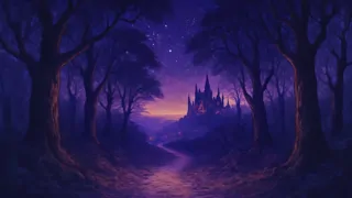 Citizens walk away from Omelas into a dark forest path