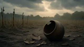 A shattered iron pot lies among scorched earth and broken hopes after its magic spirals out of control