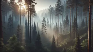 Vientos ancestrales susurran a través de un espeso bosque en la base del Gigante Durmiente.