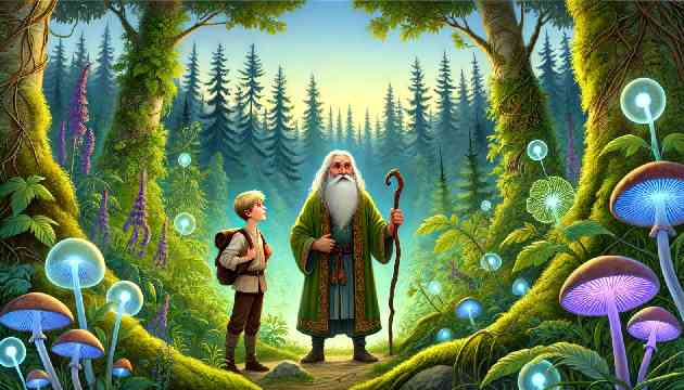 The Wise Old Man and the Enchanted Forest