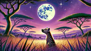 The Hyena and the Moon