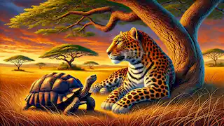 The Story of the Leopard and the Tortoise