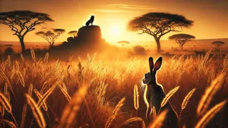 The Hare and the Lion: South African Fable of Cunning and Courage