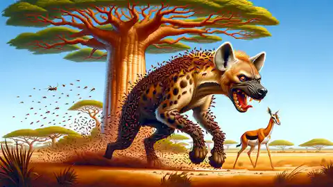 The Clever Gazelle and the Greedy Hyena