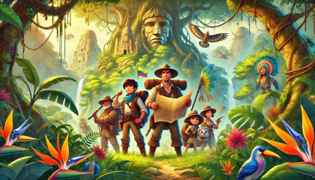 Diego and his companions begin their journey through the dense jungles of Colombia, driven by the legend of El Dorado.
