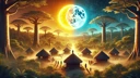 Warum die Sonne und der Mond im Himmel leben: Ein nigerianischer Schöpfungsmythos