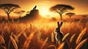 Le Lièvre et le Lion : Fable sud-africaine sur la ruse et le courage
