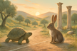 La Tortue et le Lièvre : une fable grecque sur la persévérance
